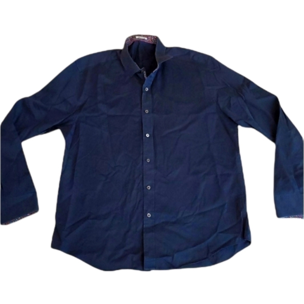 Bugatchi Shaped fit shirt top mens